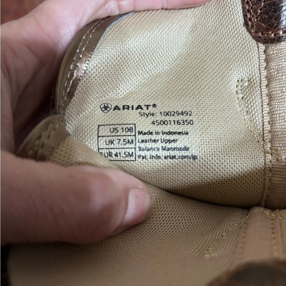 ARIAT WOMEN'S HERITAGE DAPPER WESTERN BOOTS - ROUND TOE 10B - Picture 11 of 11